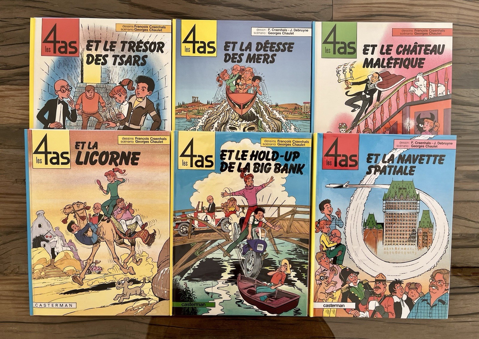 LES 4 AS : SUBLIME ENSEMBLE DE 6 EO ULTRA RARE CRAQUANT NEUF (CRAENHALS)