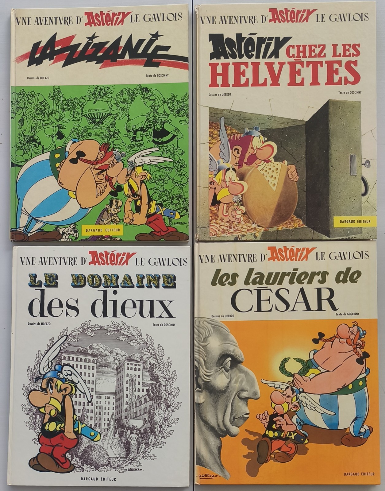 Lot Astérix Tome 15 À 18 EO - C - De 1970 À 1972