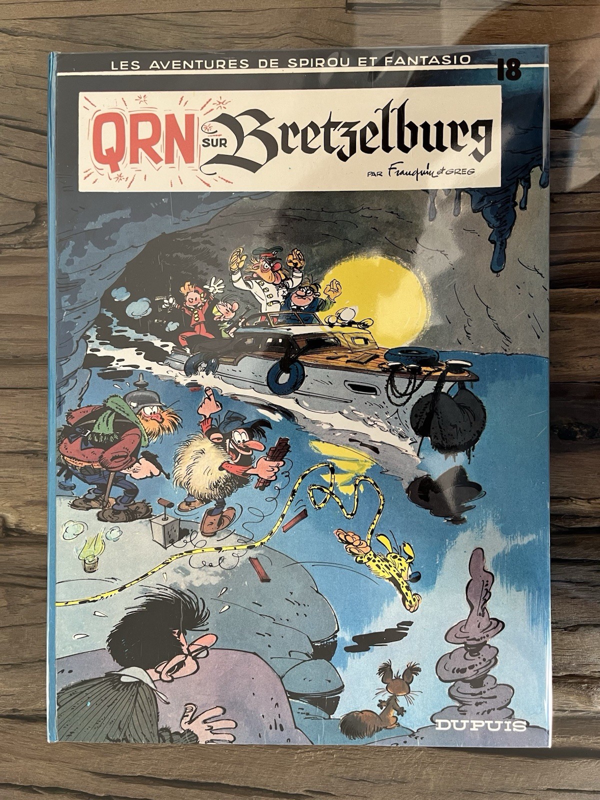 SPIROU:EO QRN SUR BRETZELBURG 66 ULTRA RARE NON PLISSÉE CRAQUANT NEUF (FRANQUIN)