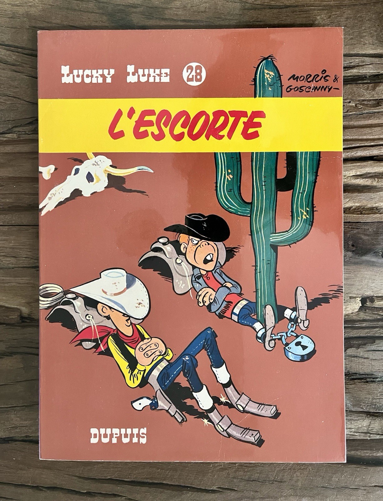 LUCKY LUKE : SUBLIME EO L’ESCORTE 1966 ULTRA RARE CRAQUANT NEUF (MORRIS)