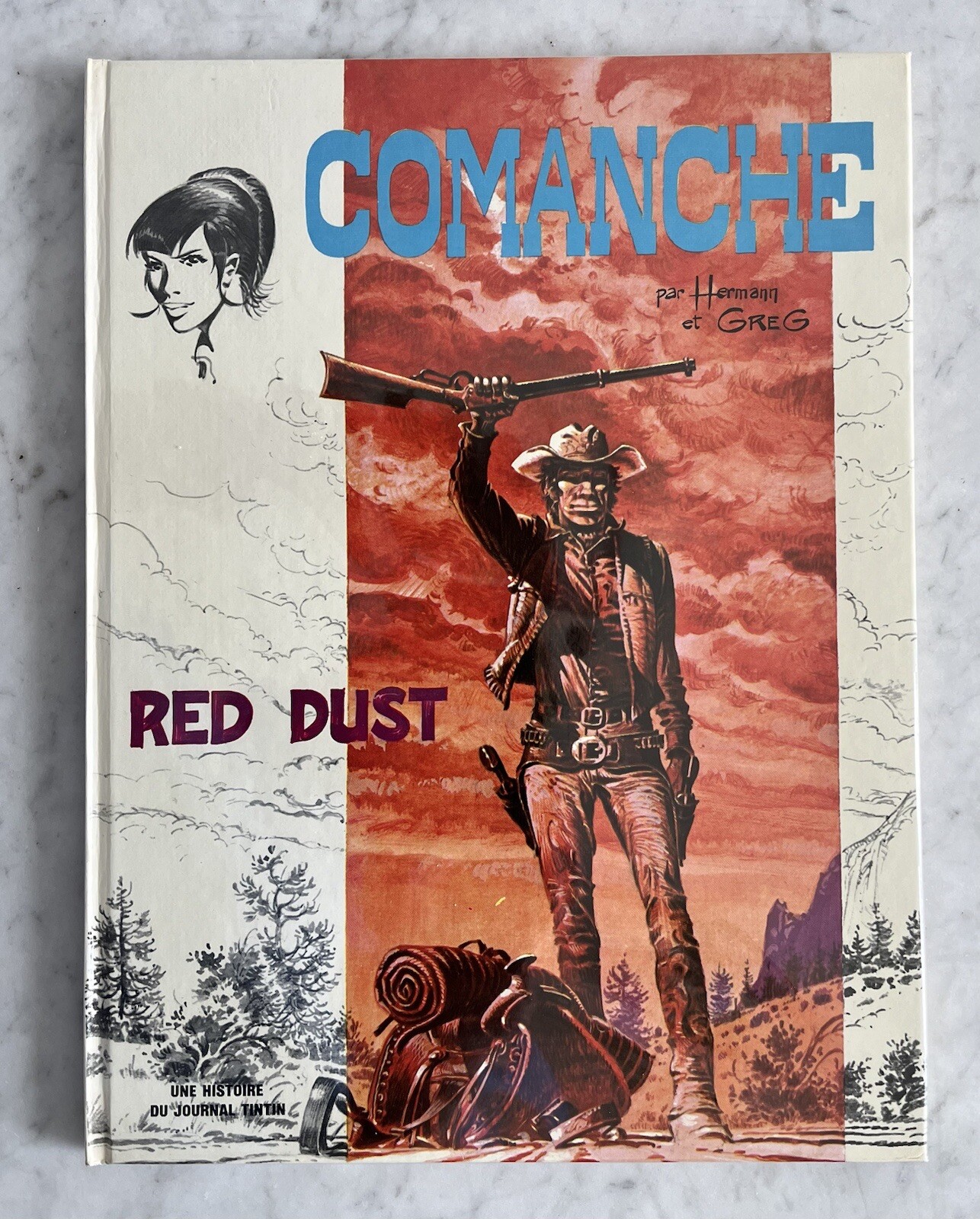 COMANCHE : EXCEPTIONNELLE EO RED DUST 1972 ULTRA RARE CRAQUANT  NEUF (HERMANN)