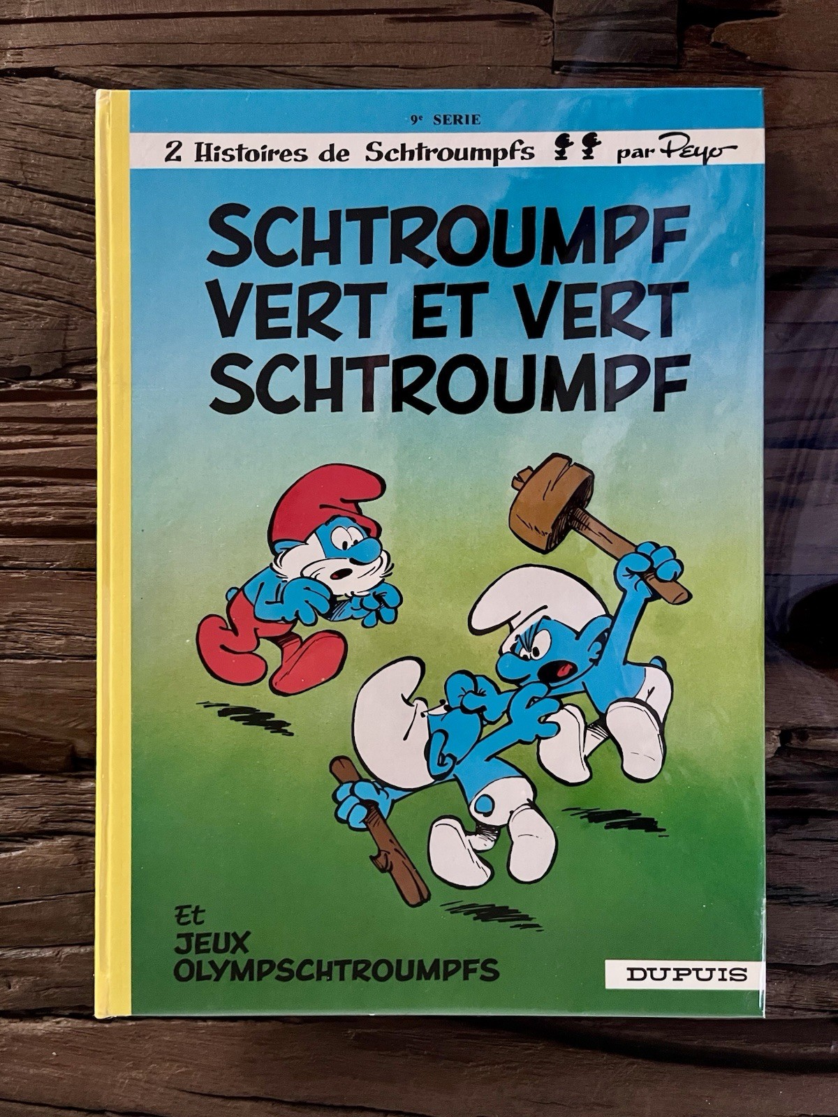 SCHTROUMPF VERT ET VERT SCHTROUMPF:SUBLIME EO 73 ULTRA RARE CRAQUANT NEUF (PEYO)