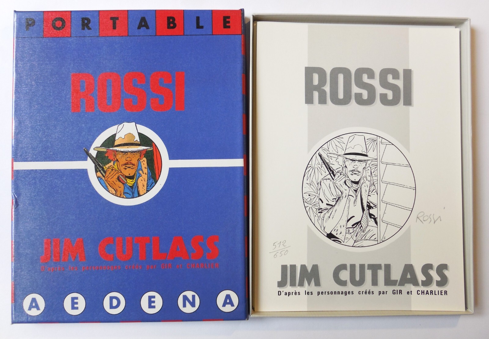 ROSSI « Jim Cutlass »,  n° et signé, EO/Proche Neuf