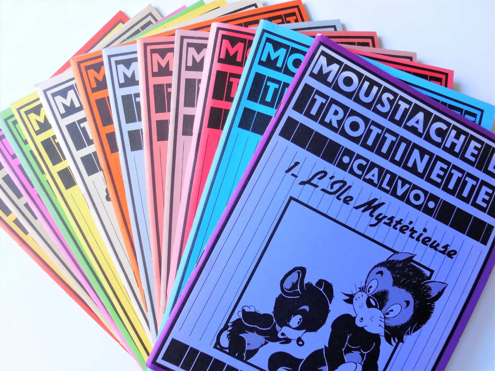 CALVO : « MOUSTACHE ET TROTTINETTE », série complète (12 volumes), EO/Comme Neuf