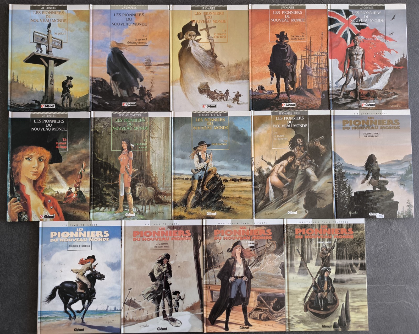 Lot de 14 BD Les pionniers du nouveau monde, des EO - Lire description !