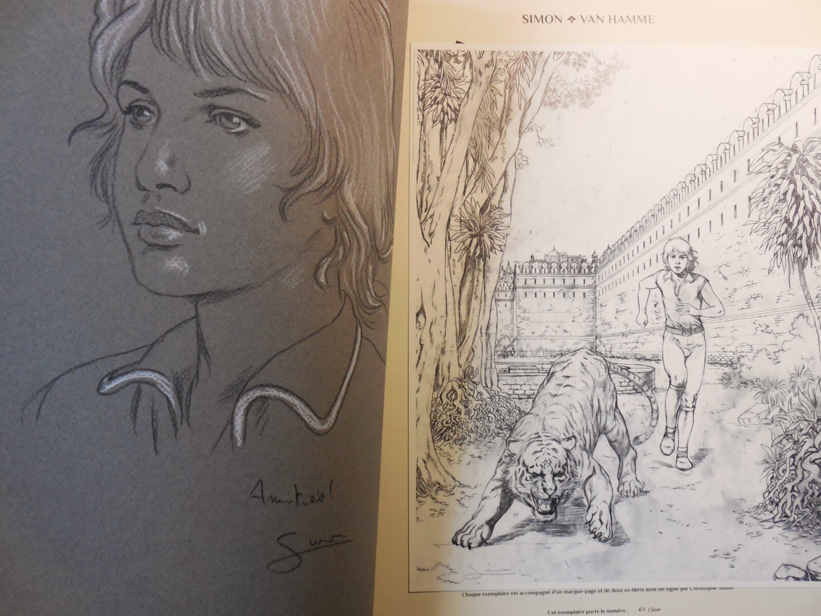 Exceptionnel. CORENTIN T. 8 TT « Les Trois perles de Sa-Skya » + dessin, EO/Neuf