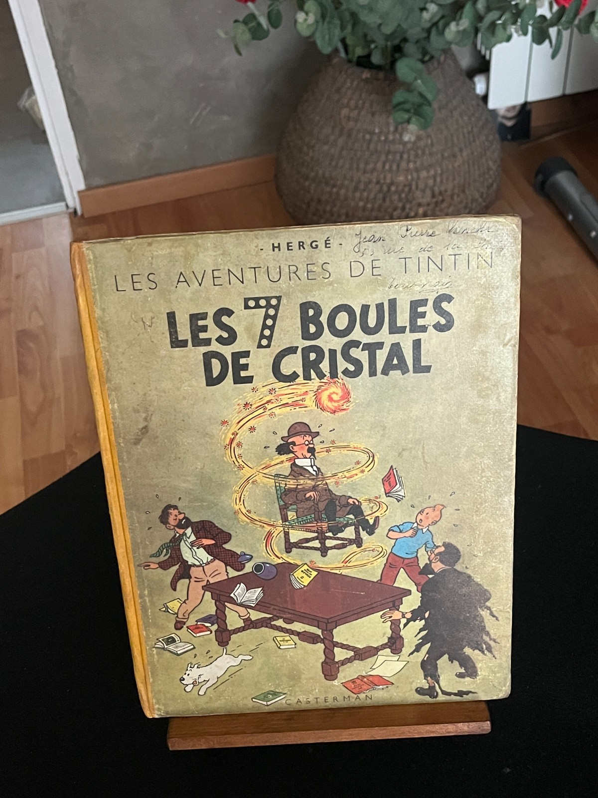 Tintin - Les 7 Boules de Cristal - B2 Titre en Bleu  - EO de 1948