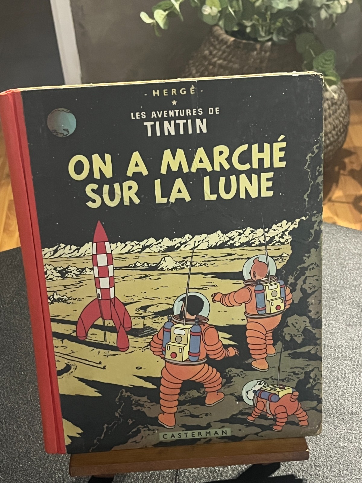 bd tintin ancienne EO On a marché sur la lune B11 1954 TBE
