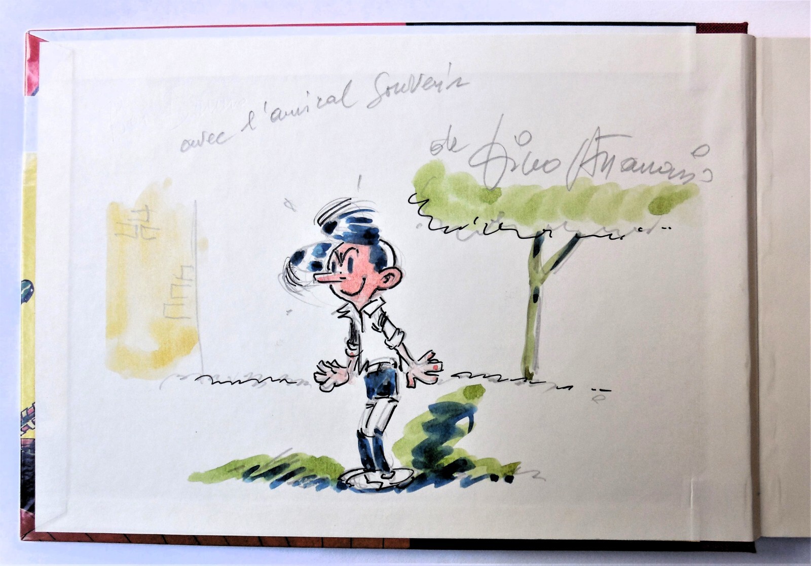ATTANASIO « M. et Pompon : Ah ah ah ah ah », TT/Dessin/Signature, EO/Neuf