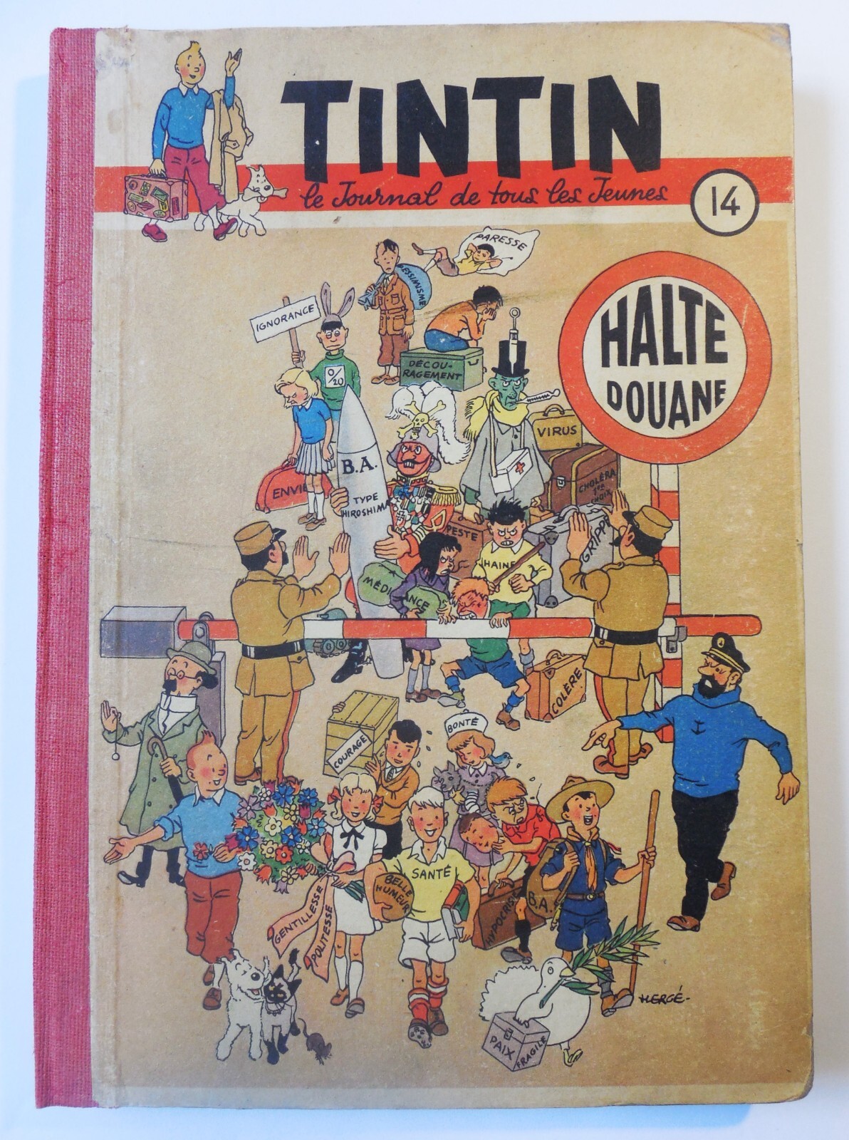 Recueil TINTIN N° 14, EO française/TTBE
