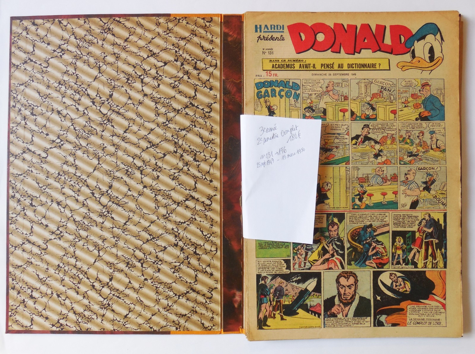 Fascicules « DONALD » 3e année, 2e semestre 1949-50, EO/TBE