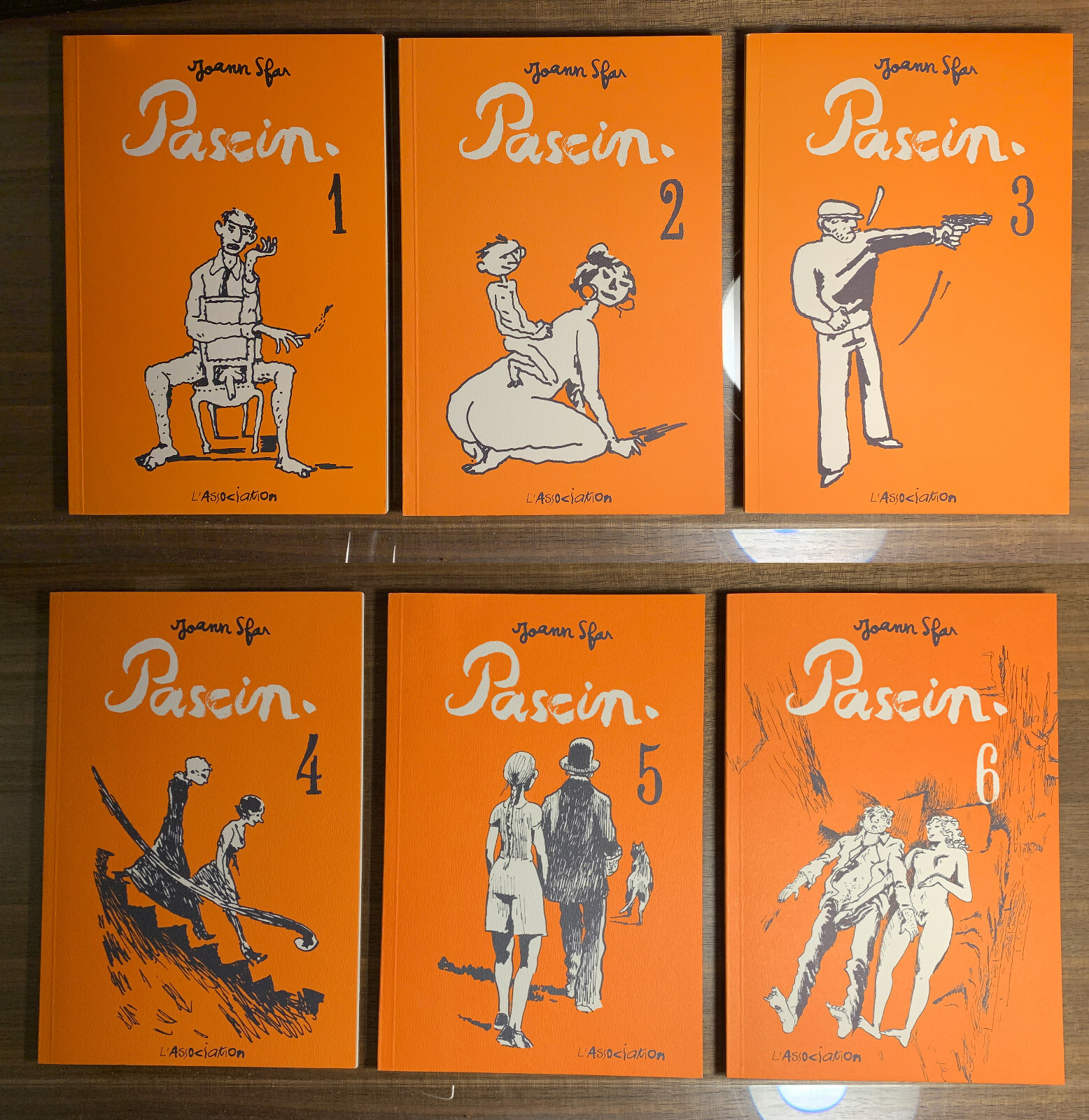 Pascin 1 2 3 4 5 6 - Lot complet + 6 Cartes Postales - EO - Sfar - l'Association
