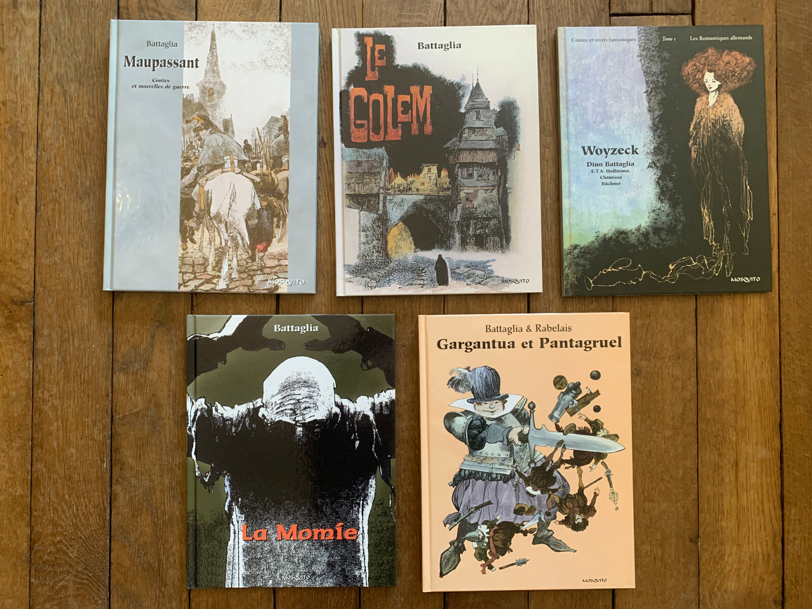 Lot 5 BD - Battaglia - EO - Mosquito - Maupassant Golem Woyzeck Momie Gargantua