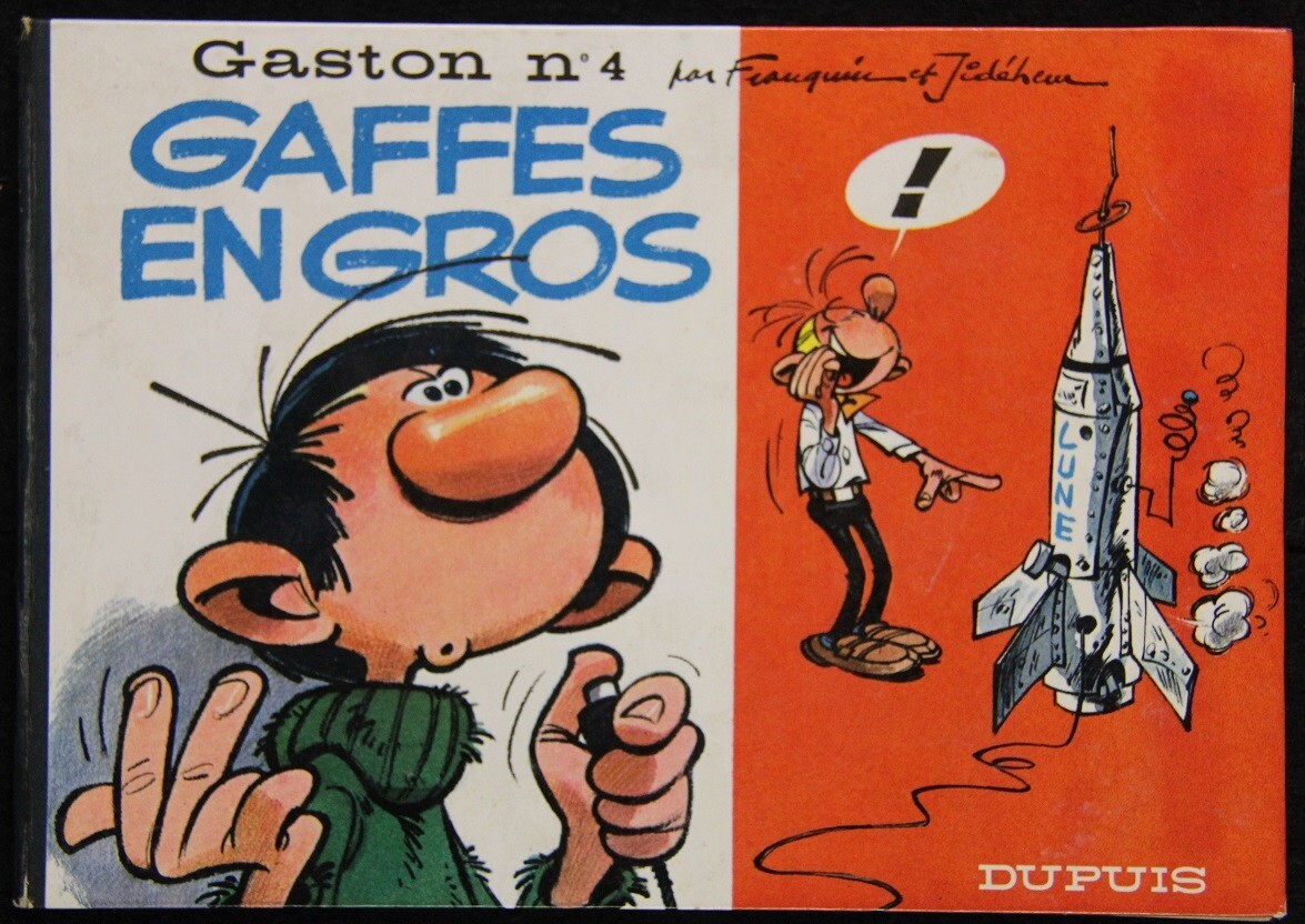 FRANQUIN JIDÉHEM Rare album GASTON à l'italienne GAFFES EN GROS EO Dupuis 1965