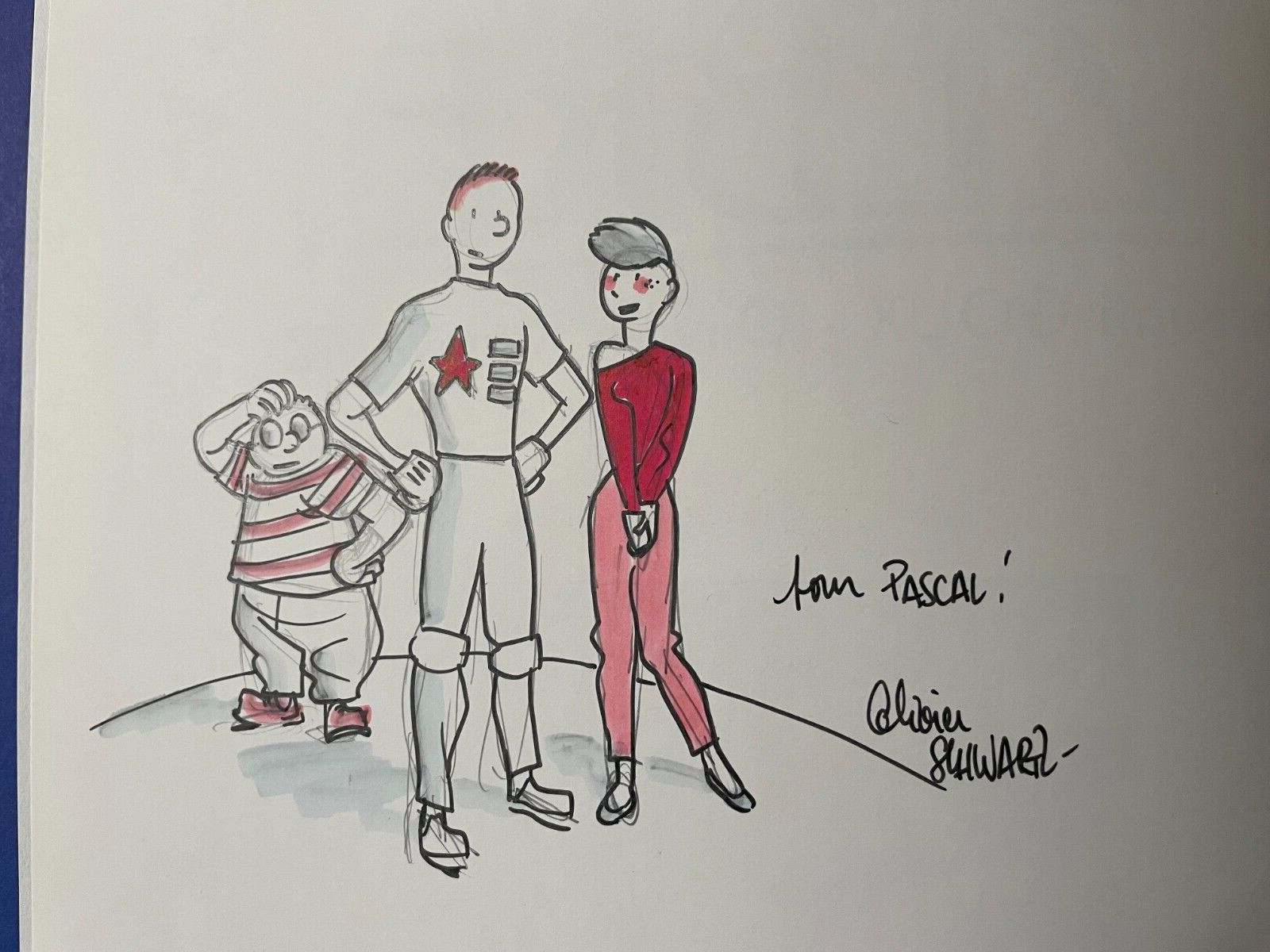 2 Dédicaces O. SCHWARTZ et GOUX sur  "Testament du docteur Zébre" TT  1986  EO