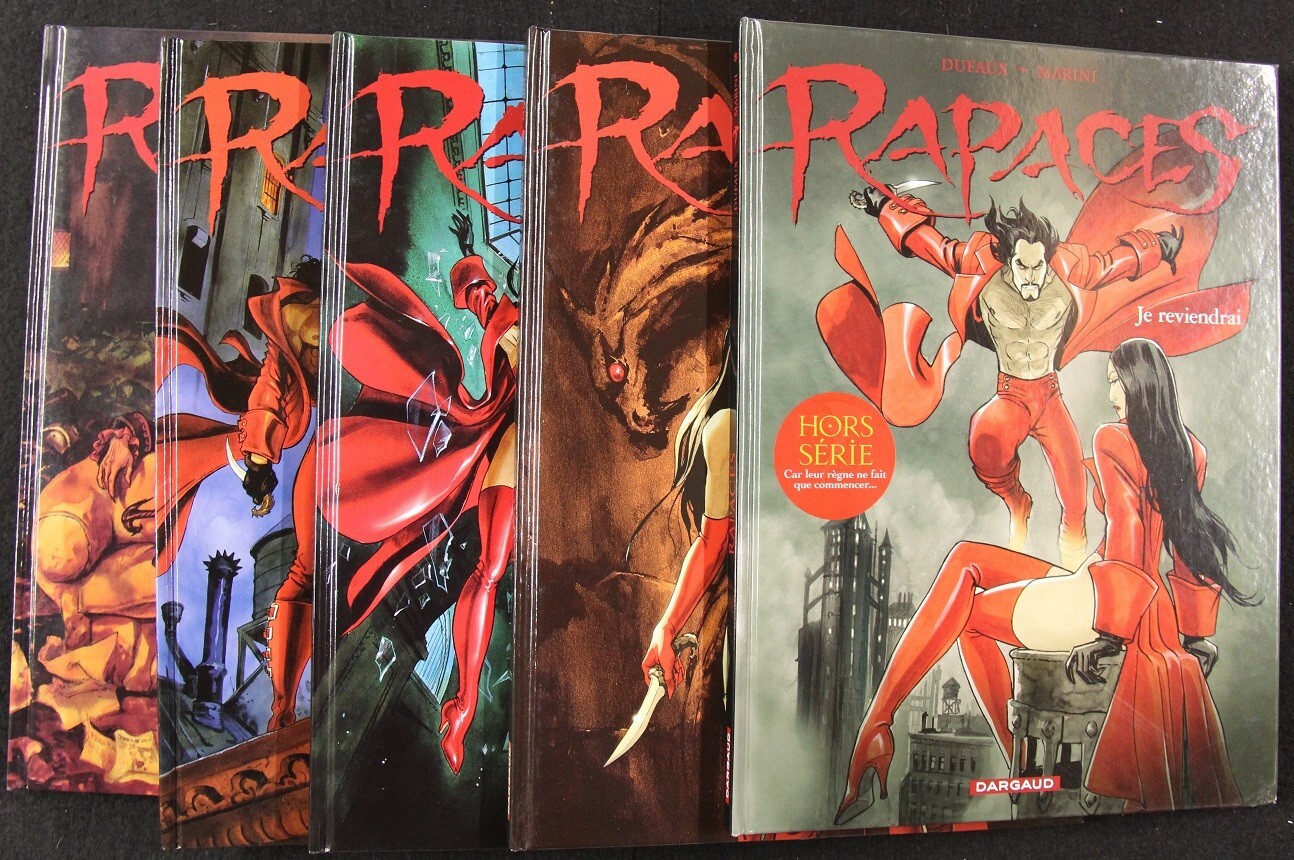 MARINI DUFAUX RAPACES tomes 1 à 4 EOs Dargaud 1998-2003 comme NEUFS +album bonus