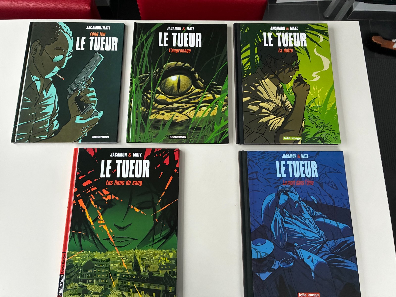 " LE TUEUR" Intégrale 1 premier cycle  5 EO ( 2 TT ) + 4 ex-libris JACAMON  NEUF