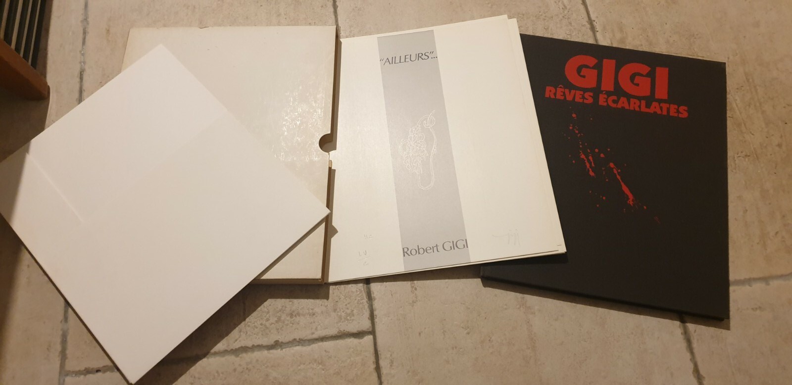 GIGI REVES ECARLATES BD SIGNEE HC 100 EXEMPLAIRES EO COFFRET & PLANCHES AILLEURS