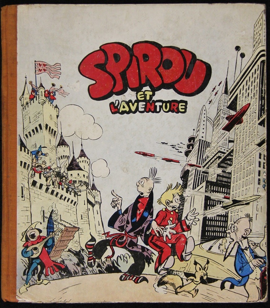 JIJÉ  Rare 1er album SPIROU ET L'AVENTURE EO Dupuis 1948 en état correct à bon