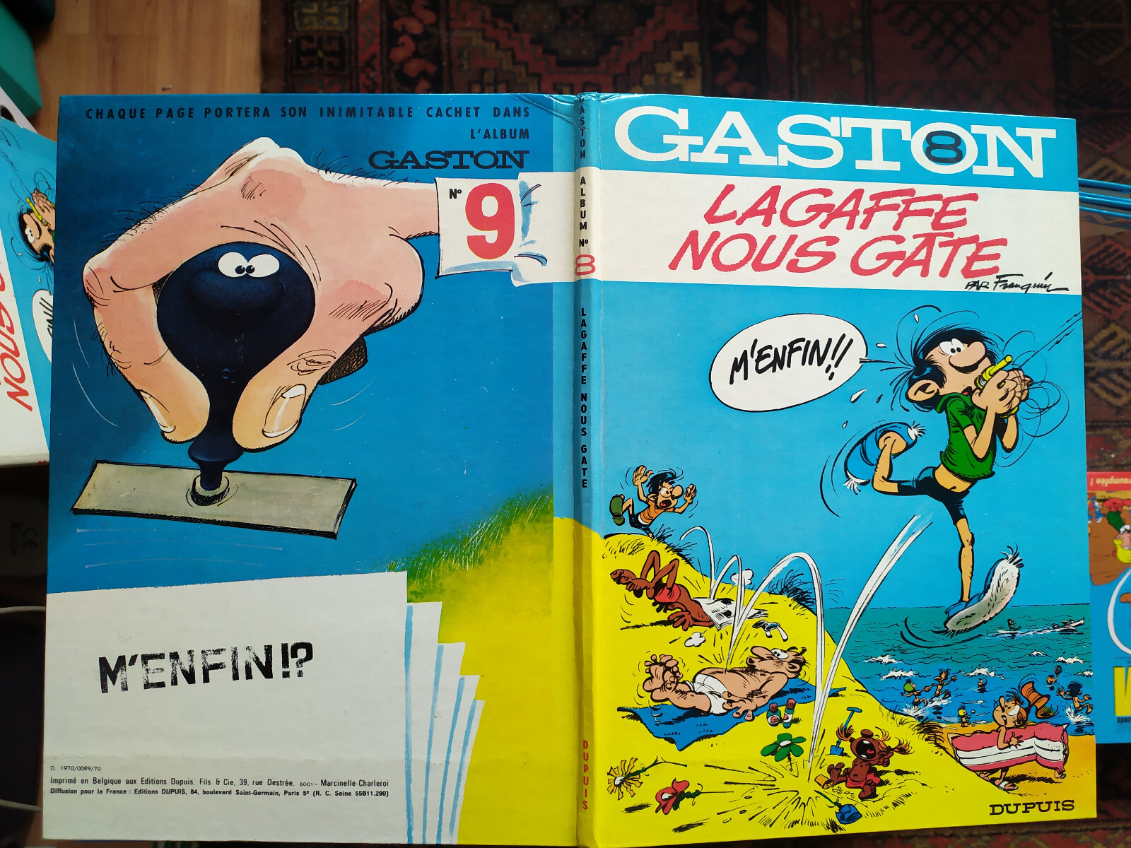 Gaston Lagaffe nous gâte EO 1970 n°8 superbe