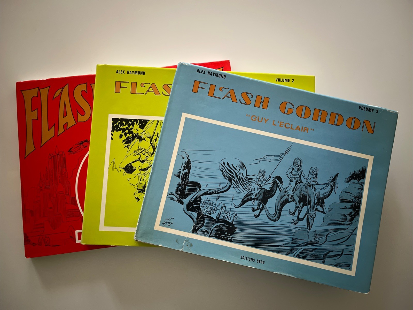 lot 6 albums (4 EO) - Flash Gordon / Prince Vaillant