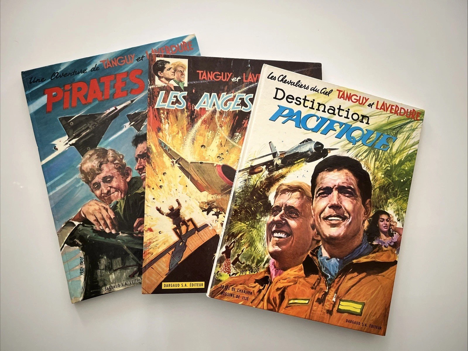lot 3 albums en EO de Tanguy et Laverdure