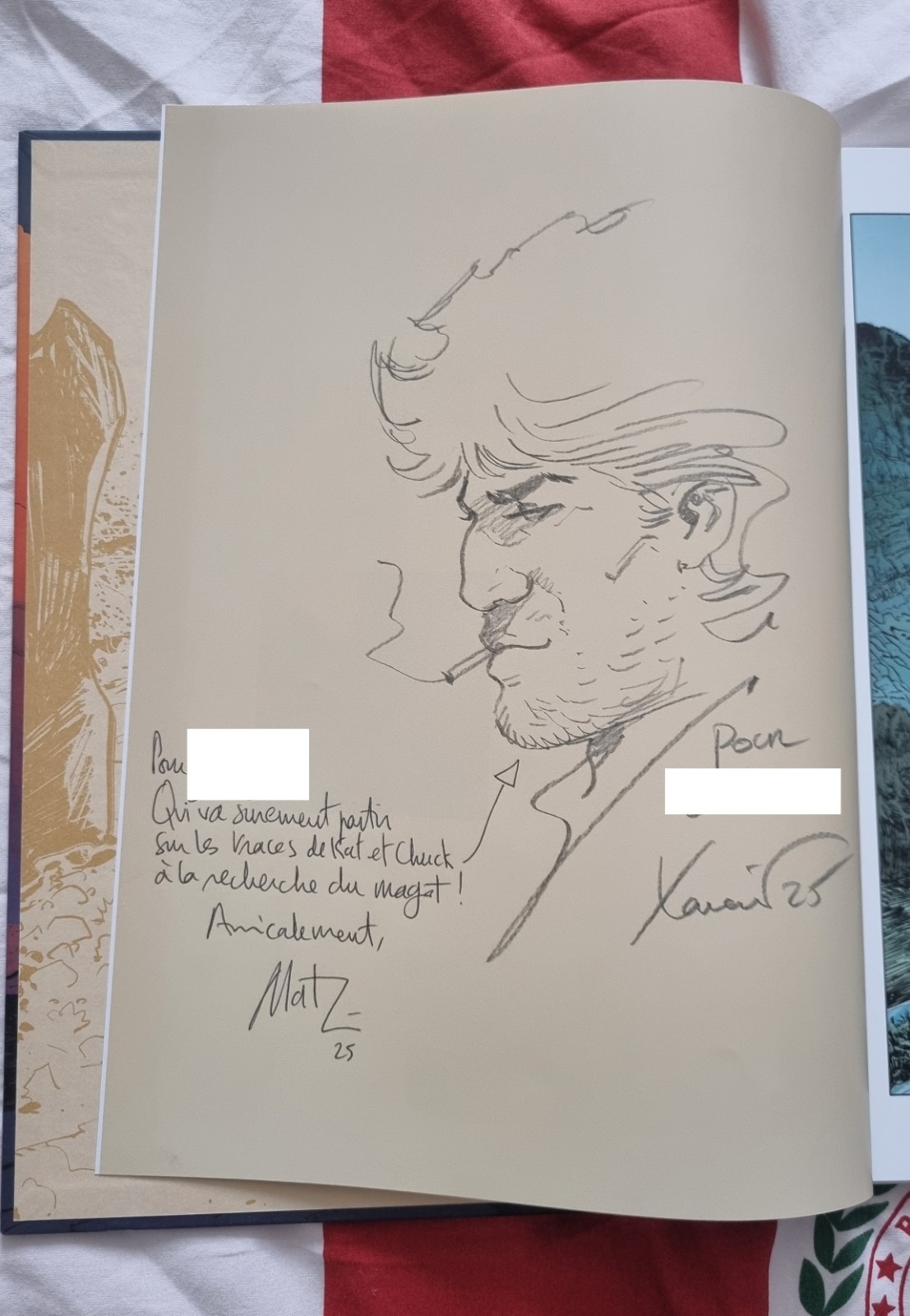 BD L'OR DU SPECTRE - DEDICACE DE XAVIER ET MATZ EO NEUF / BLUEBERRY