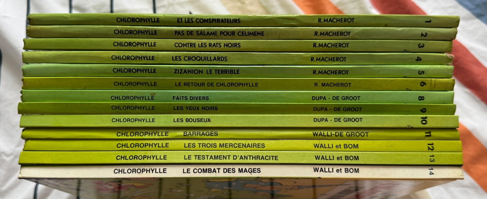 BD CHLOROPHYLLE 13 TOMES SUR 14 LOMBARD COLLECTION VERTE TBE EO