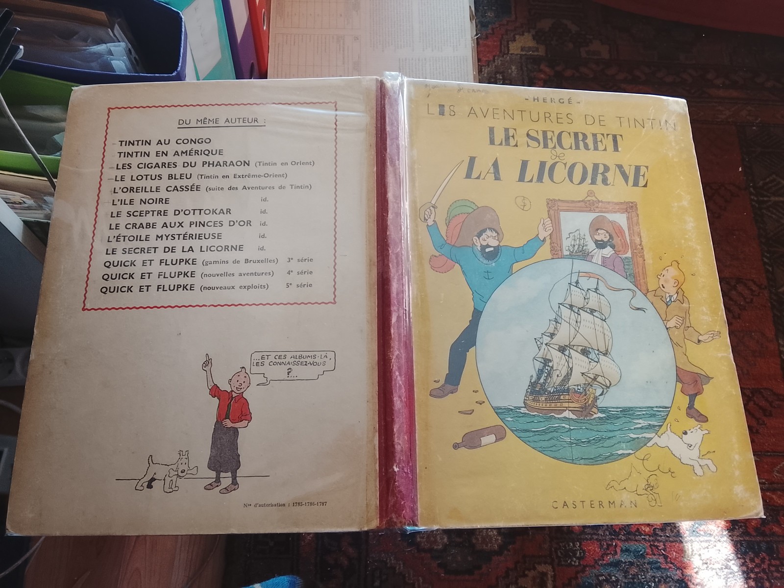 Tintin le secret de la licorne EO A20