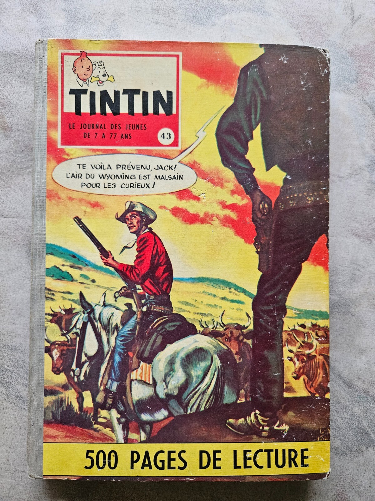 ÉO 1960 n.°43 Recueil Hergé Jacques Martin Album du Journal Tintin n.°586-595