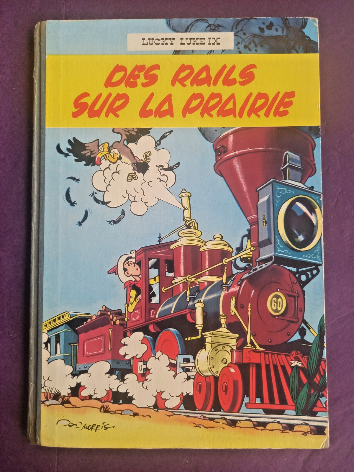 LUCKY LUKE: des rails sur la prairie-eo française cartonnée 1957-bon état