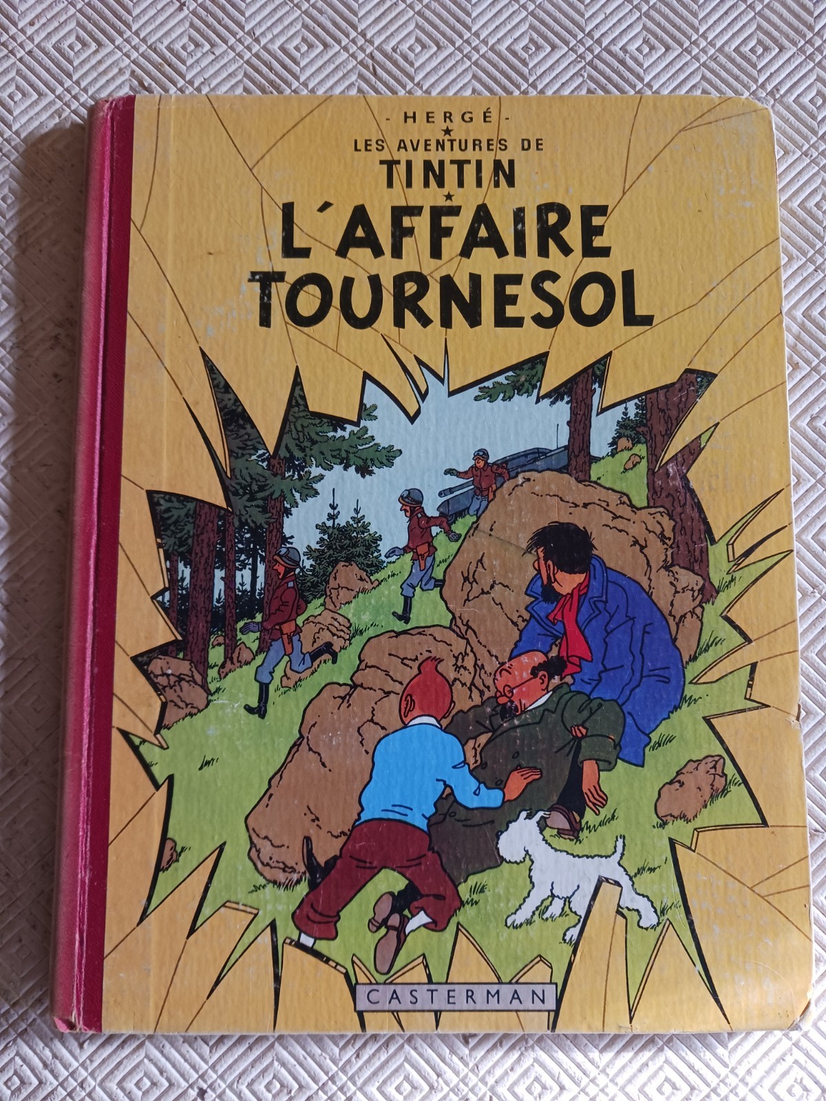 Tintin 1956 EO France B19 dos rouge