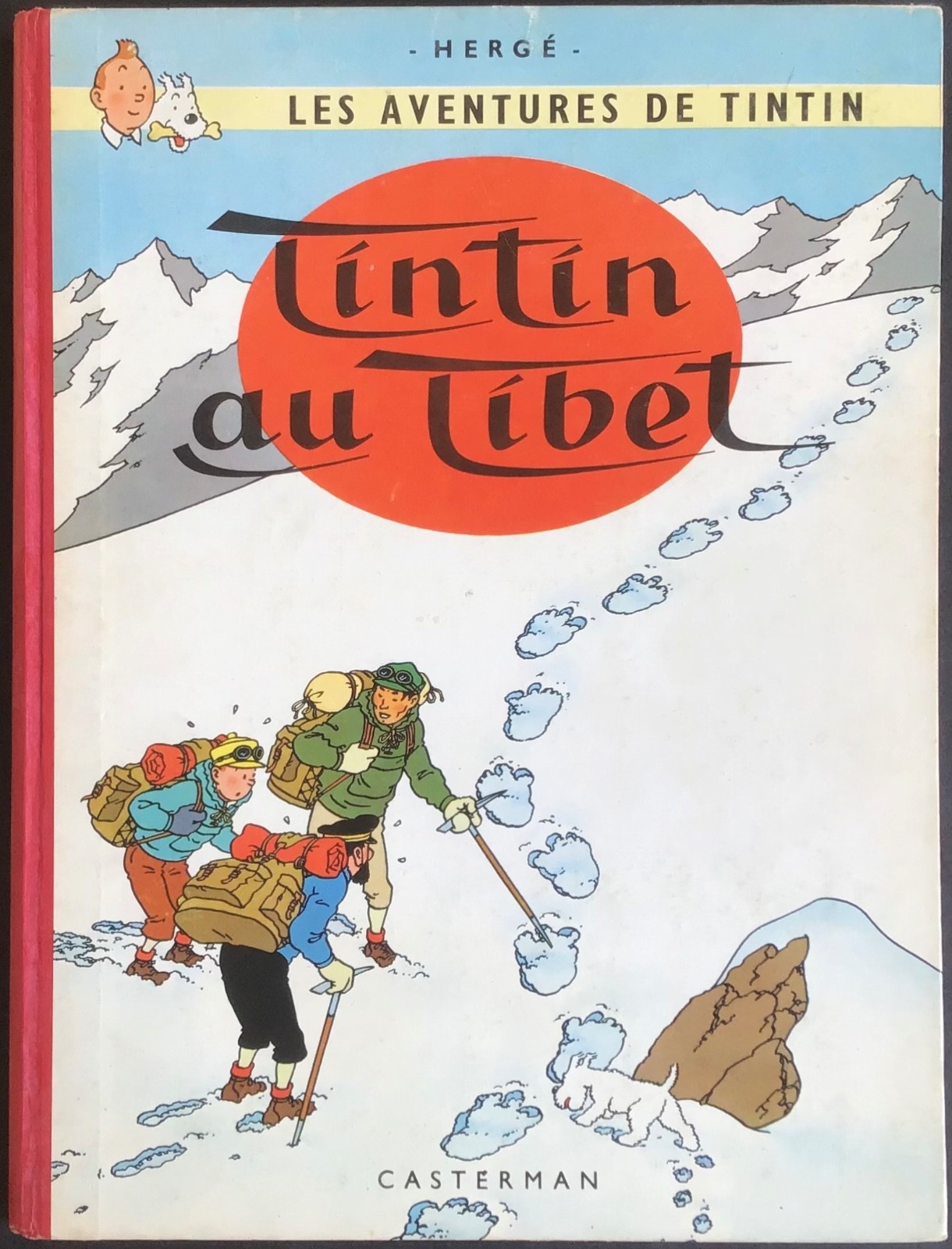TINTIN au Tibet 4ème plat B29 EO belge 1960 Très bon état