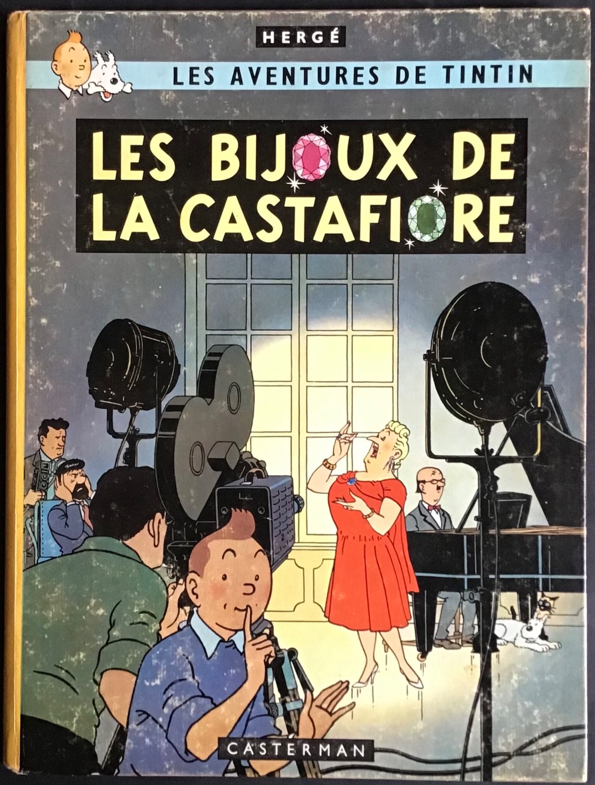 TINTIN Les Bijoux de la Castafiore 4ème plat B34 EO belge 1963 Très bon état