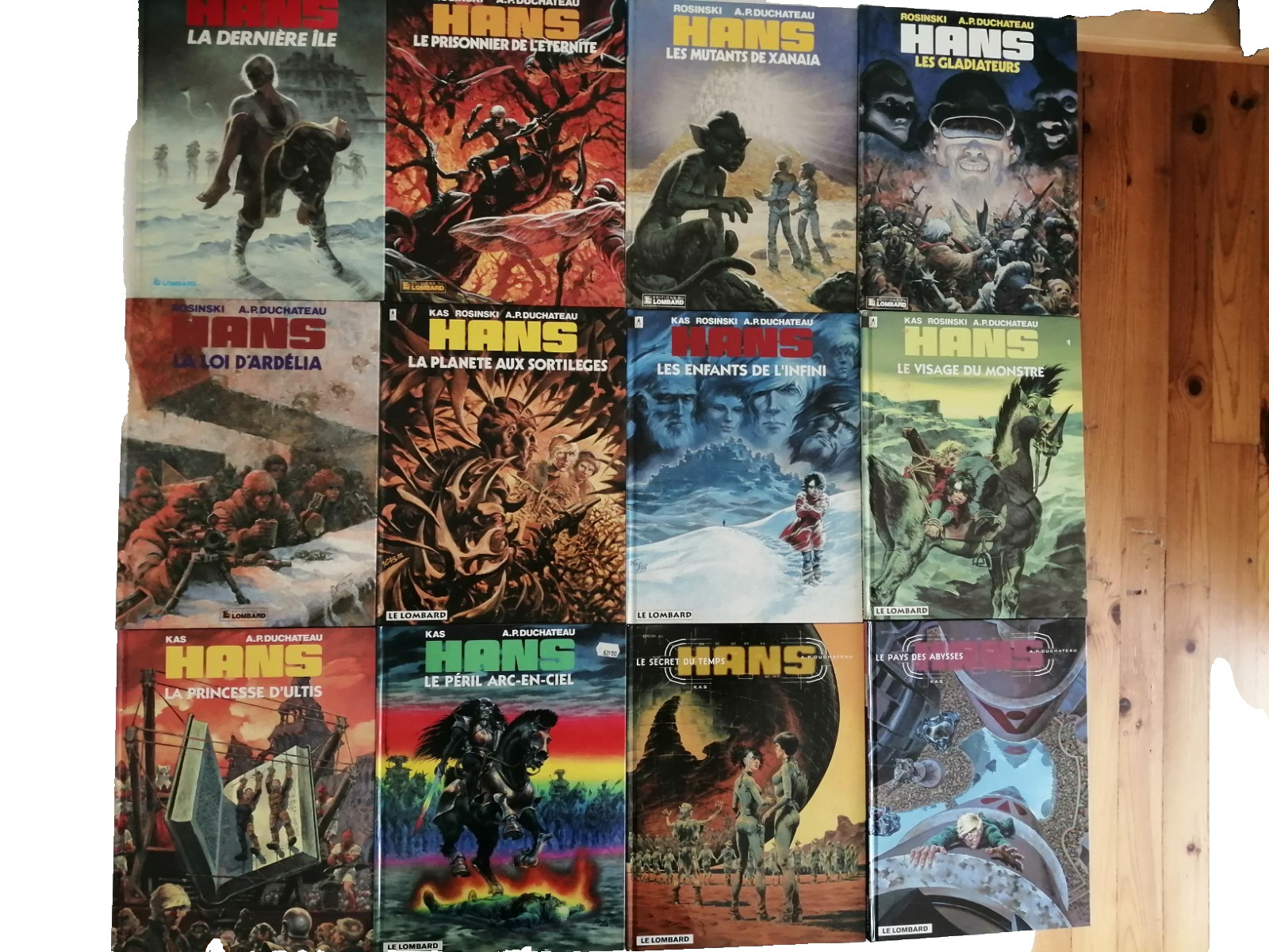 BD EO. "Hans". Duchateau-Rosinski. Collec Complète. 12 album. Lombard.