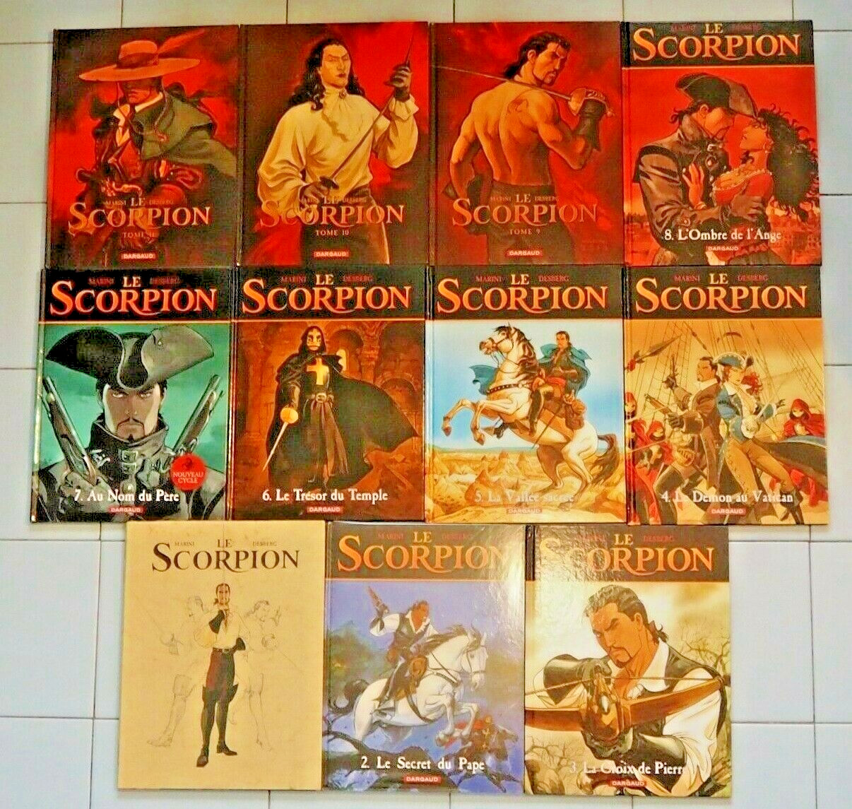 LE SCORPION 1 a 11- EO -3 TL –JAQUETTE – DESBERG - MARINI 