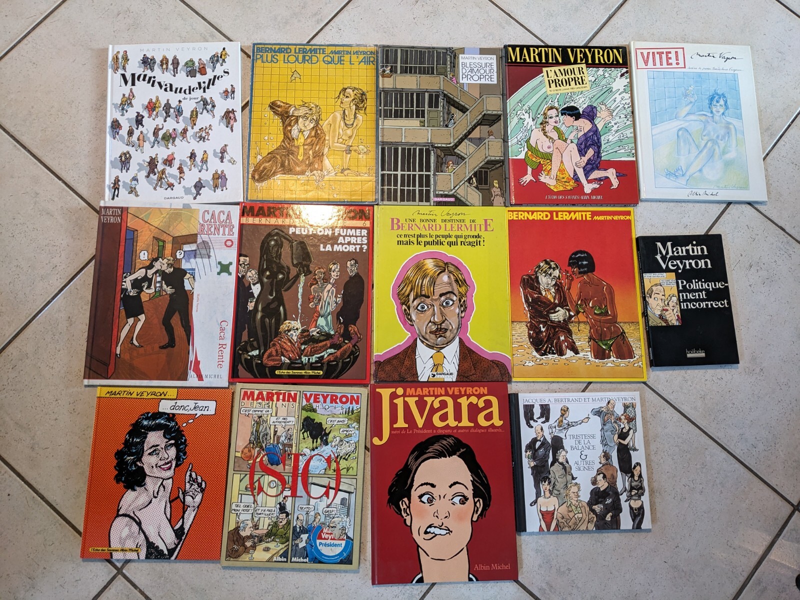 LOT DE 14 MARTIN VEYRON BERLAND LERMITE TOUS EN EO TBE ET 2 BE