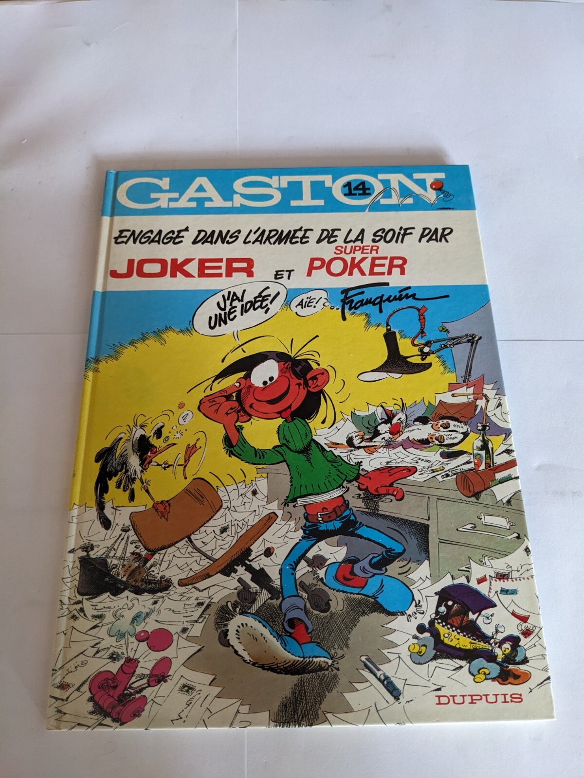 gaston engagé dans l'armée de la soif par joker et super poker franquin	EO TBE