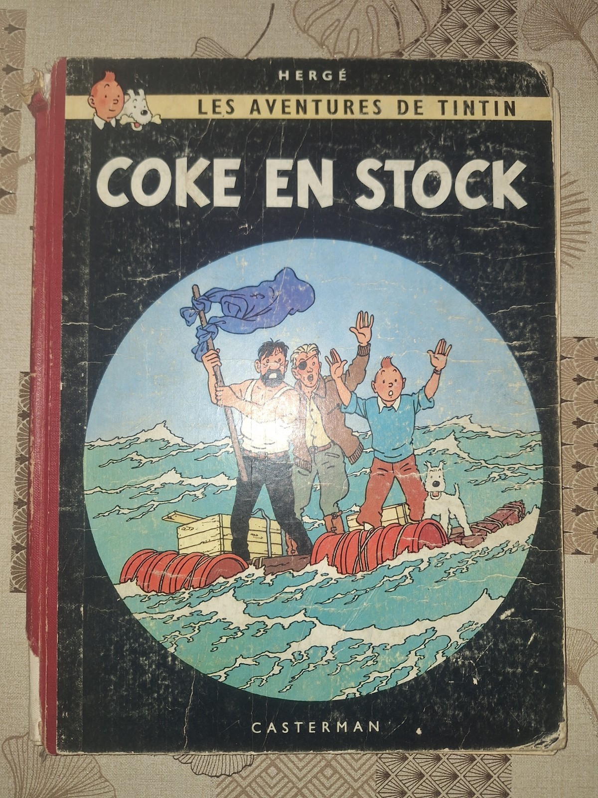 Tintin Coke En Stock EO 1958 Dos Rouge , B24 Danel. Bandes Dessinées