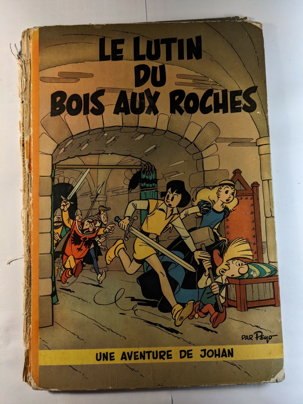 BD	JOHAN ET PIRLOUIT	LE LUTIN DU BOIS AUX ROCHES	3	1956	EO	PEYO	1RE EDITION FR