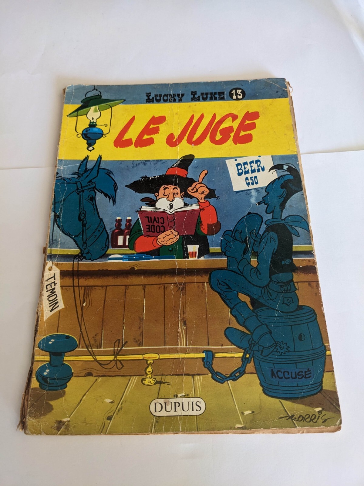 lucky luke le juge 1959 RARE	EO BE