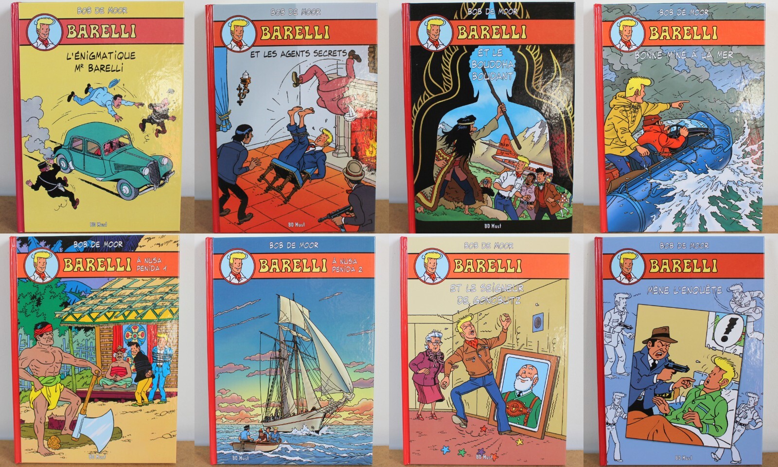 Intégrale de Barelli N°1 à 8 Bob de Moor 2011 EO NUM avec ex-libris