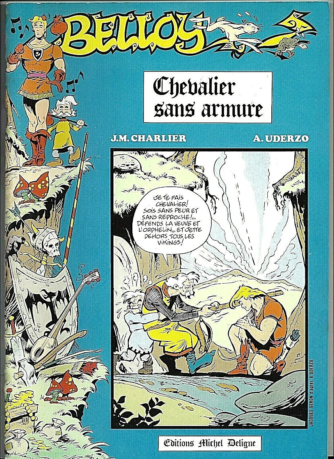 UDERZO (ASTERIX) BELLOY 1+2+3+4 (RARE SERIE COMPLETE - EO) EXCELLENT ETAT