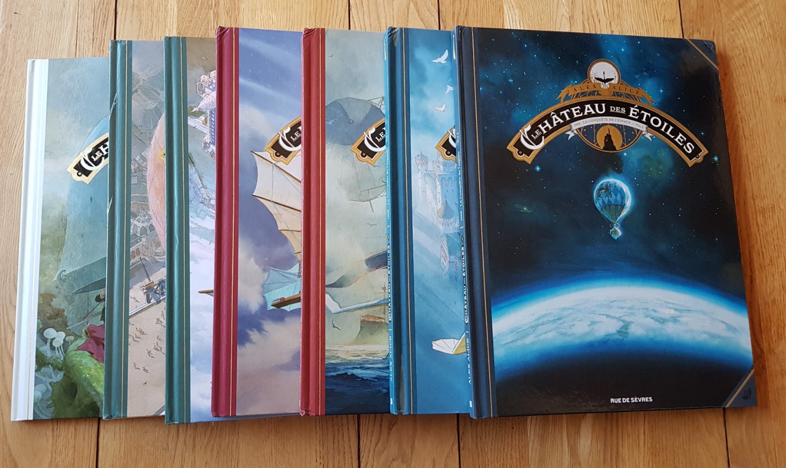 Lot 7 albums TL grand format - Le château des étoiles - EO - Alex Alice - Neuf