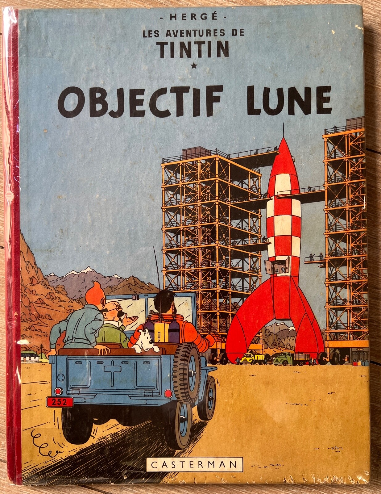 HERGE TINTIN OBJECTIF LUNE EO BELGE B8 1953 BE+ GENERAL