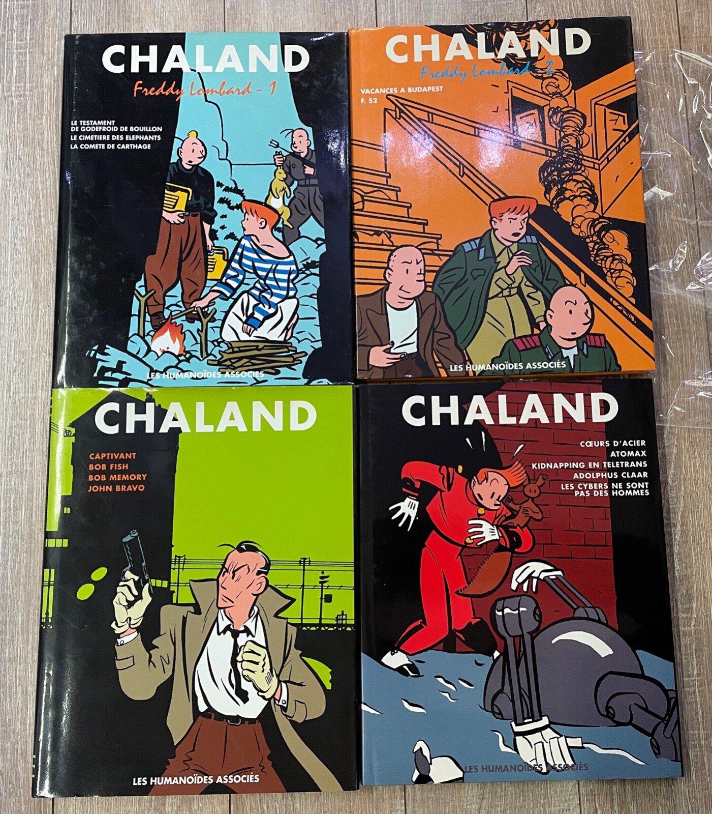 LOT 4 INTEGRALE CHALAND T 1 2 3 & 4 TTBE EO AVEC JAQUETTE ED HUMANOIDES