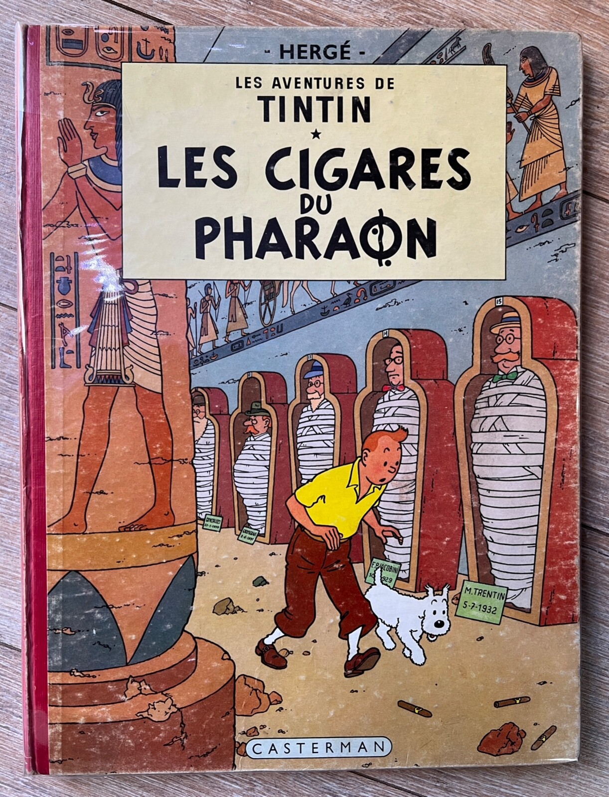 HERGE TINTIN CIGARES DU PHARAON 1955 EO BELGE B15 BE+