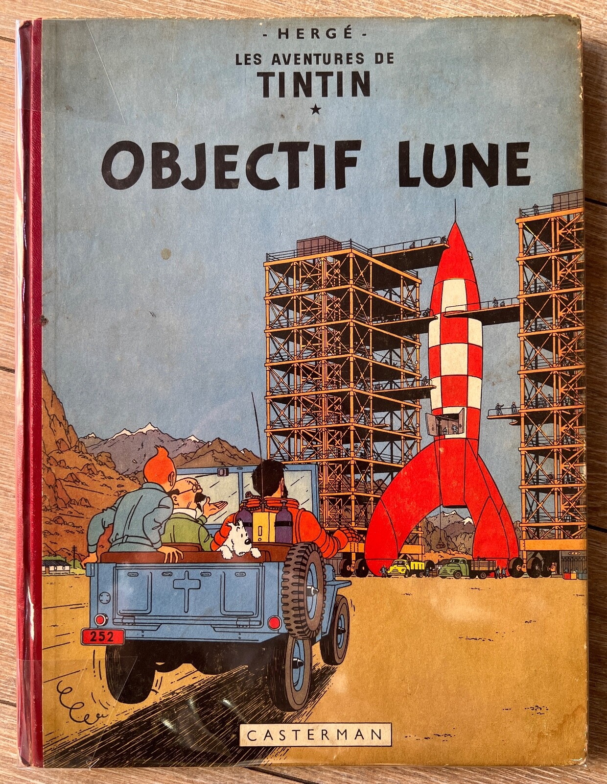 HERGE TINTIN OBJECTIF LUNE EO BELGE B8 1953 BE