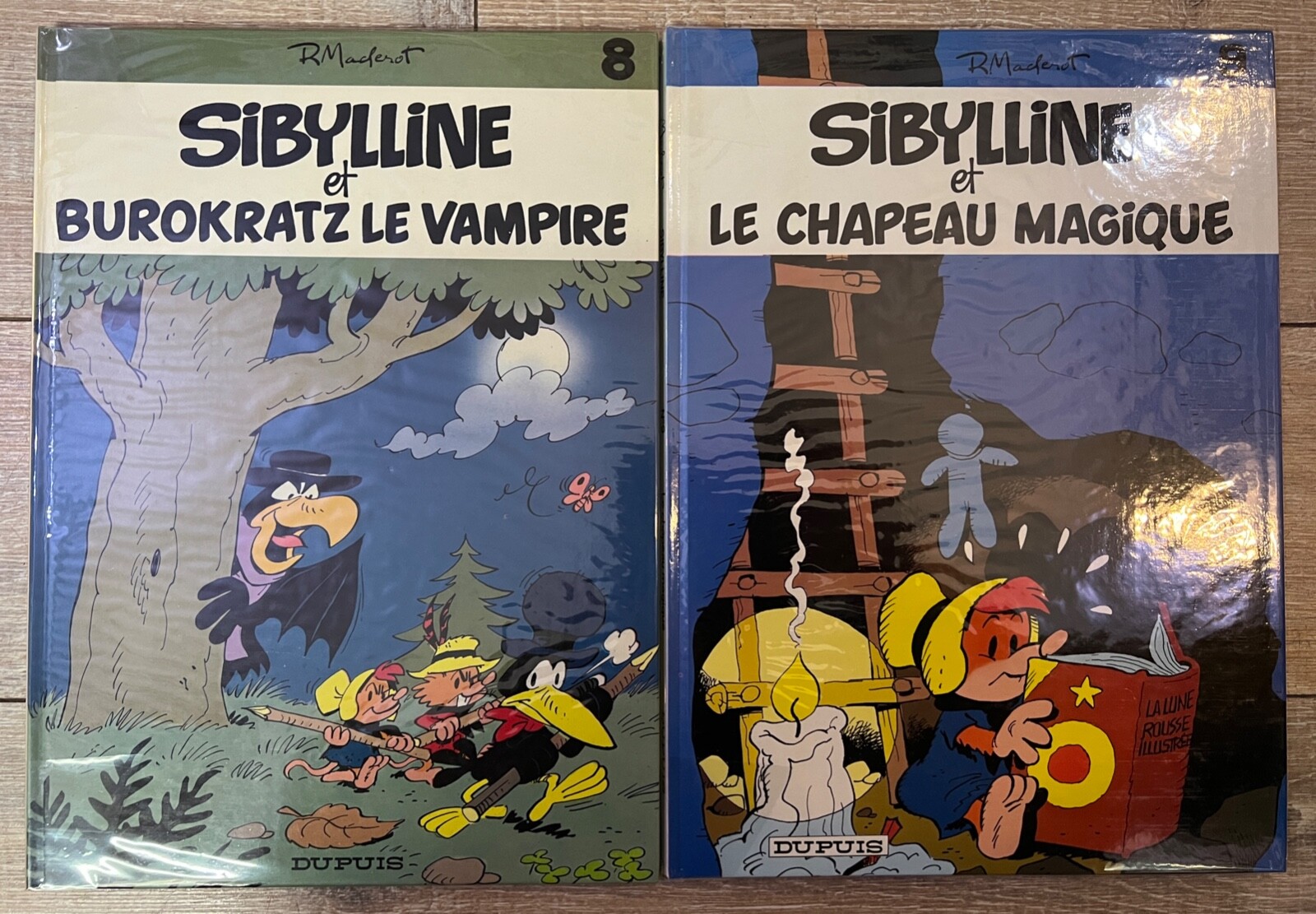 LOT 2 VOL MACHEROT SIBYLLINE Tome 8 / 9 EO DUPUIS ETAT TTBE++