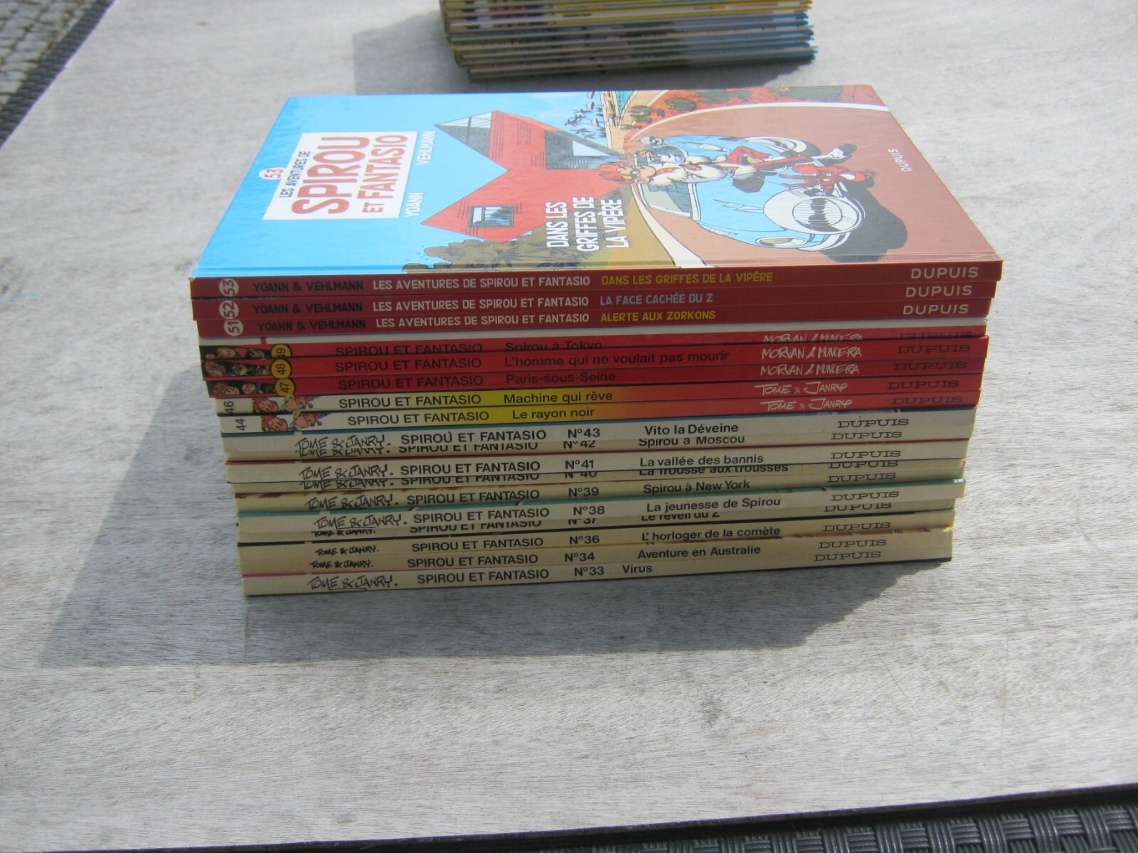 LOT EN EO SPIROU ET FANTASIO A PARTIR DU 33 TTBE